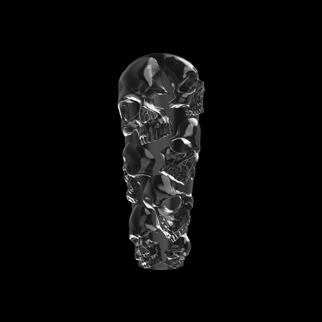 Nightmare Skulls 3d Nail Tips 3D print model_1