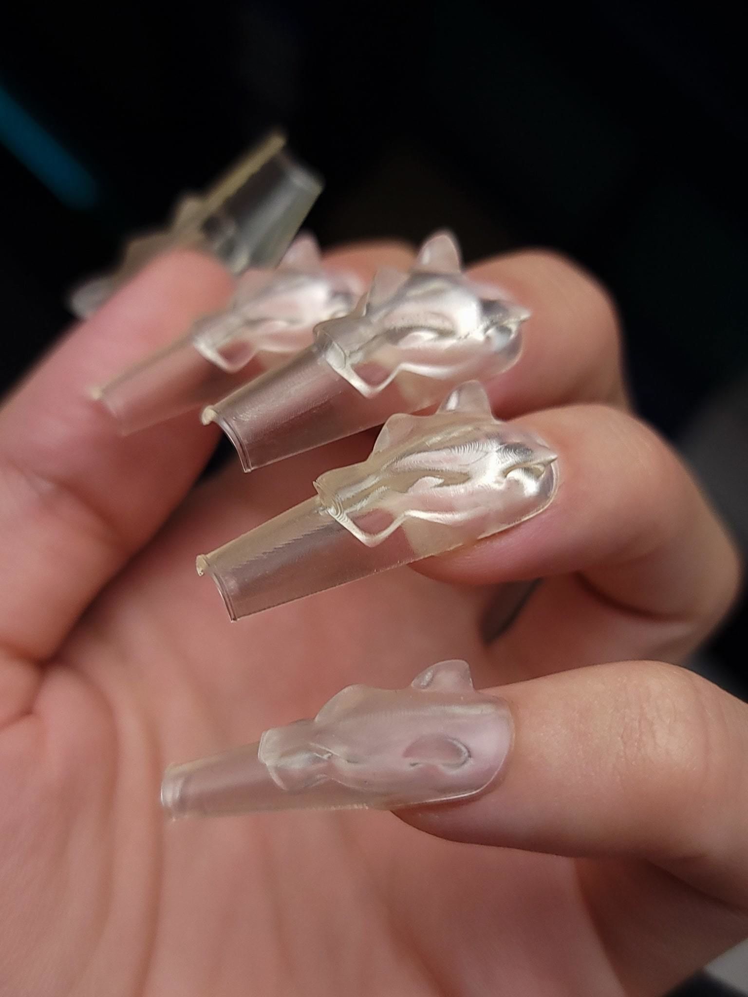 Panther 3d Nail Tips 3D print model_5