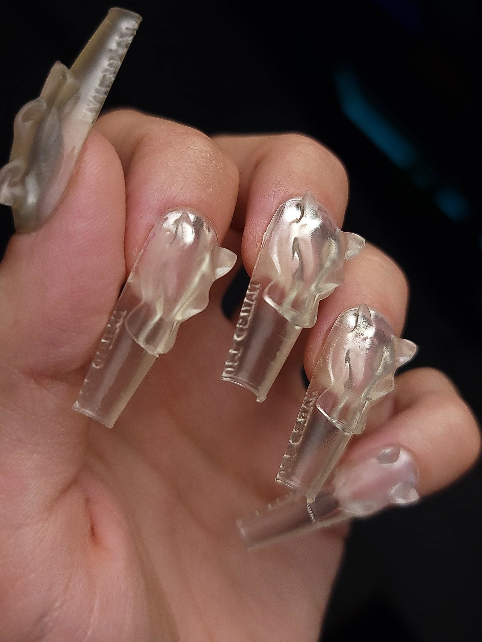 Panther 3d Nail Tips 3D print model_3