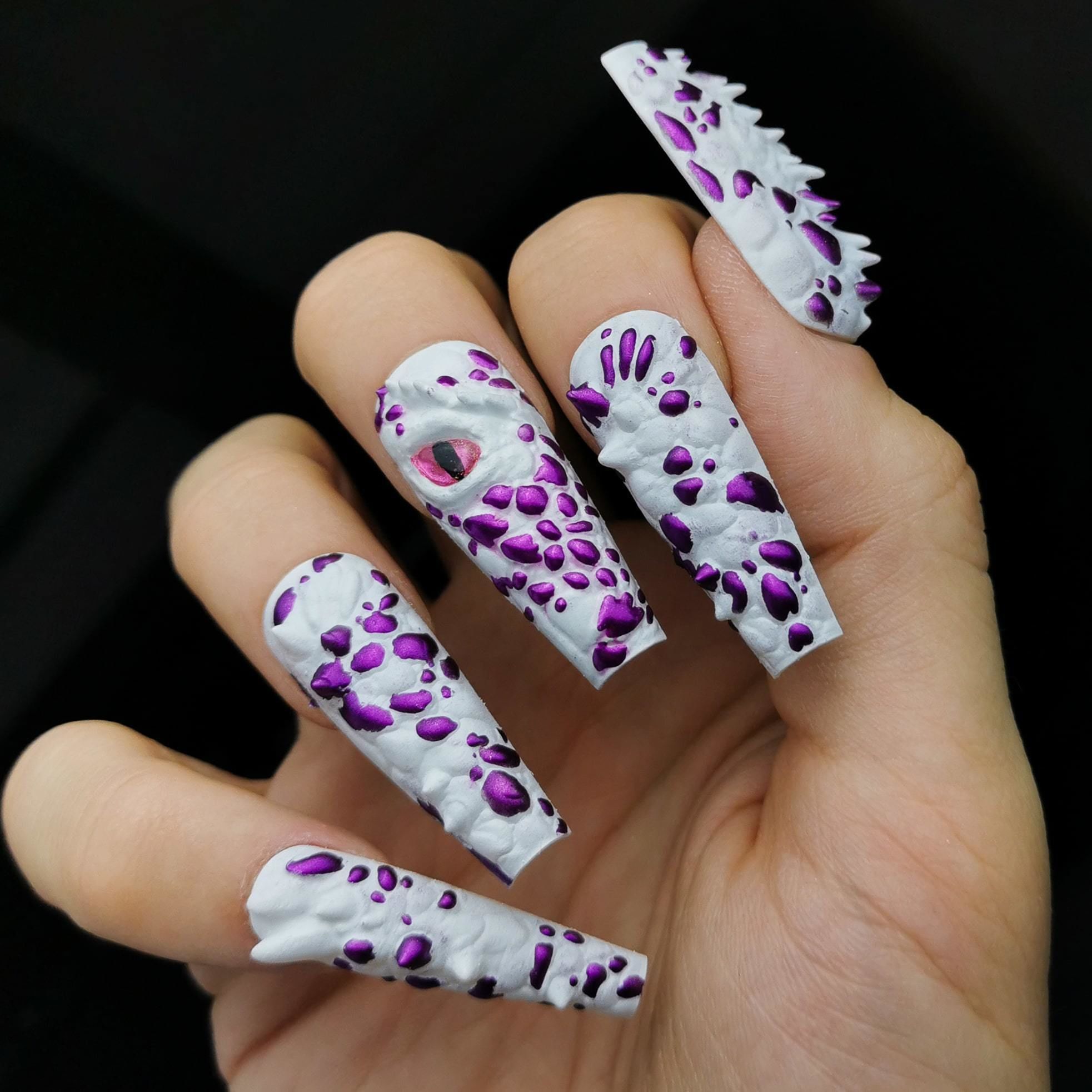 Dragon 3d Nail Tips 3D print model_6