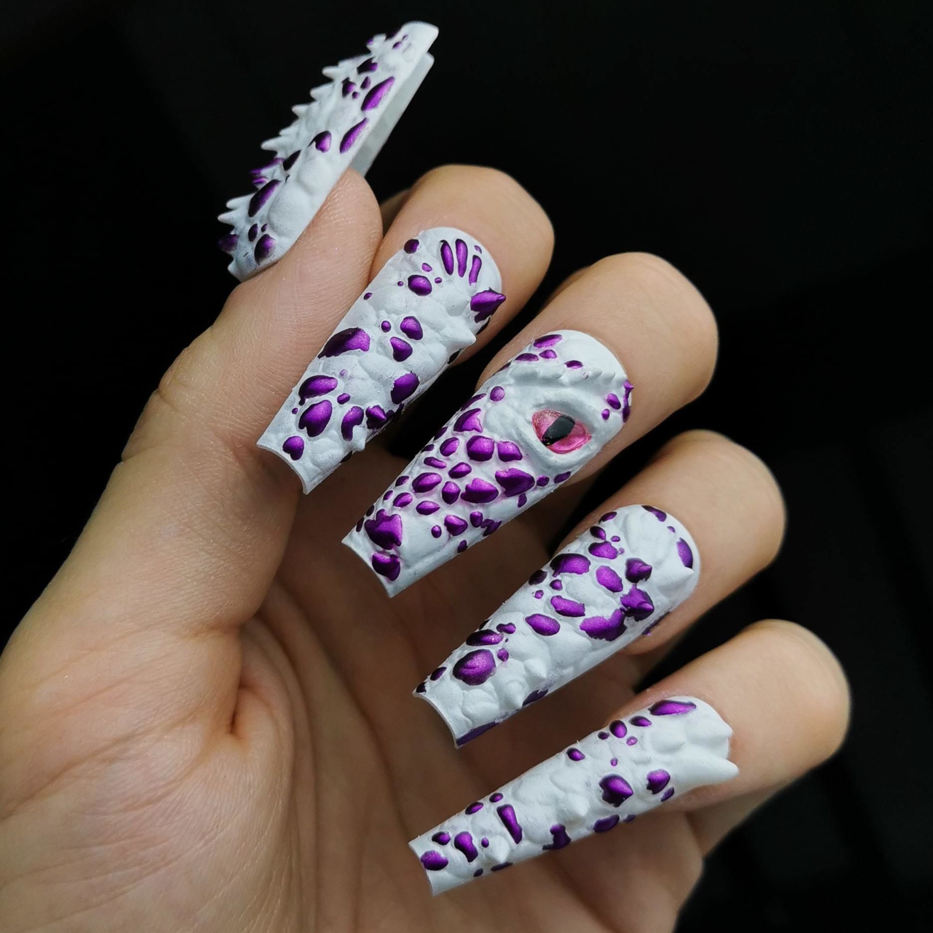 Dragon 3d Nail Tips 3D print model_5