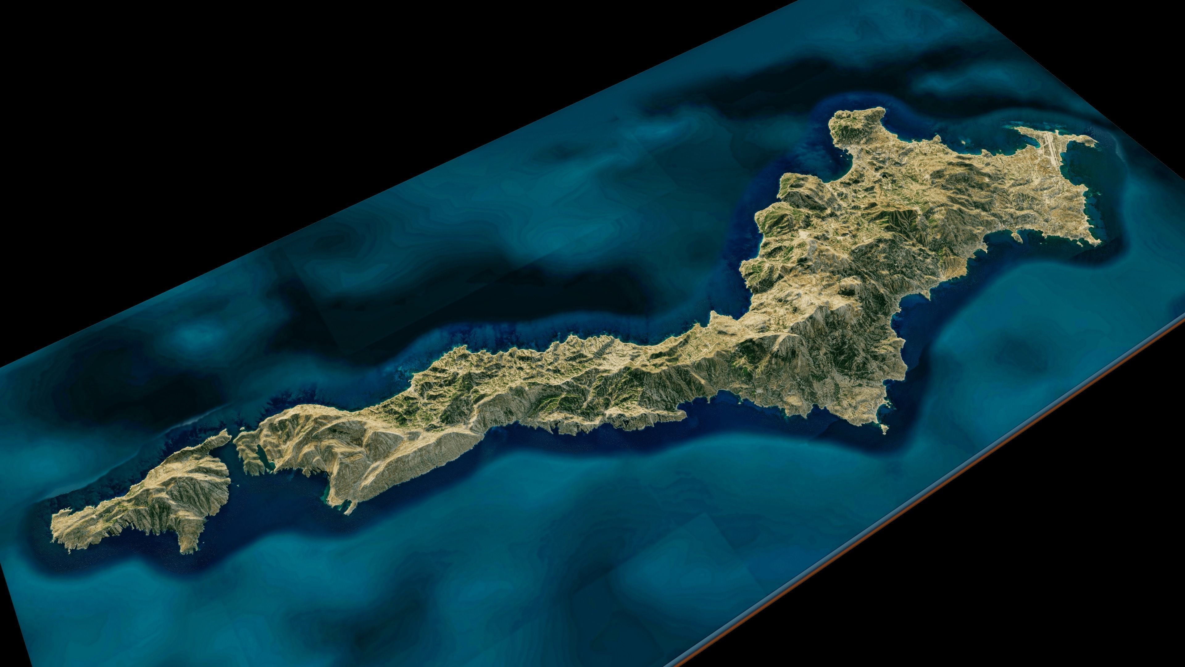 Karpathos Island 3d model terrain 3D model_7