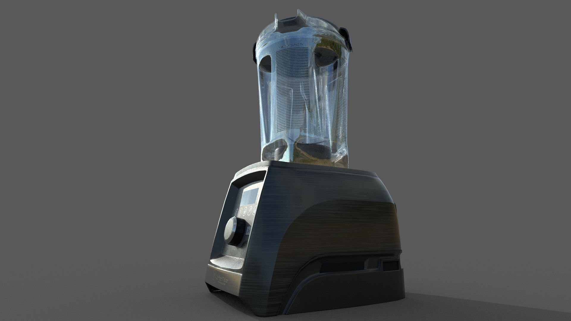 Blender with black cap Low-poly 3D model_6
