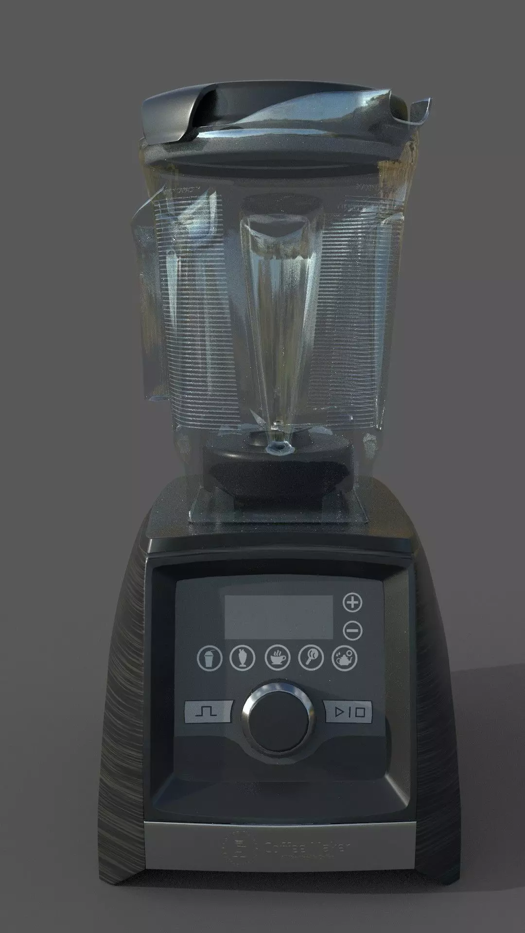 Blender with black cap Low-poly 3D model_0