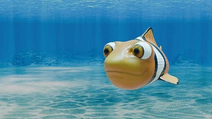 Nemo Fish Low-poly 3D model