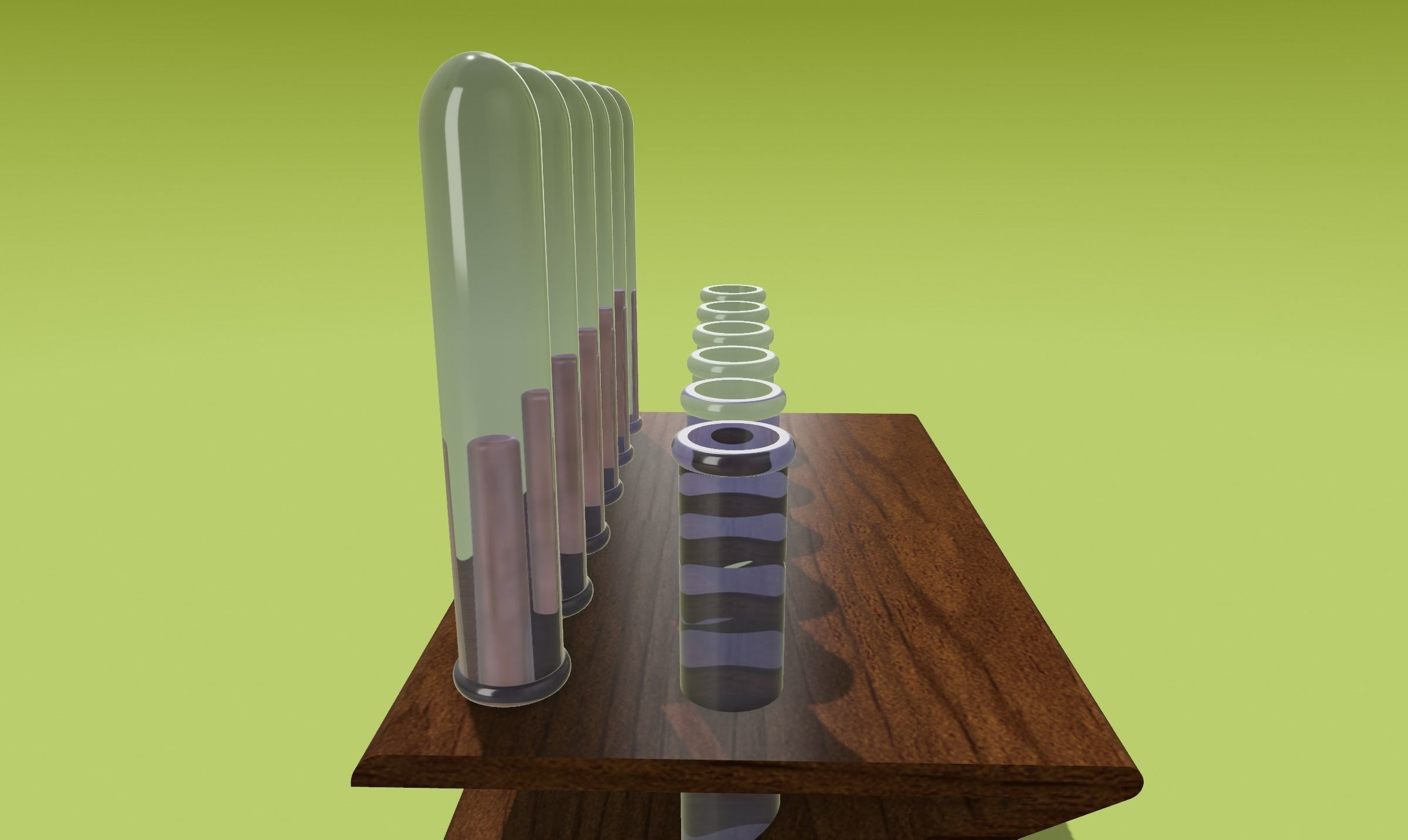 Dollhouse Miniature Test Tube set 3D print model_6