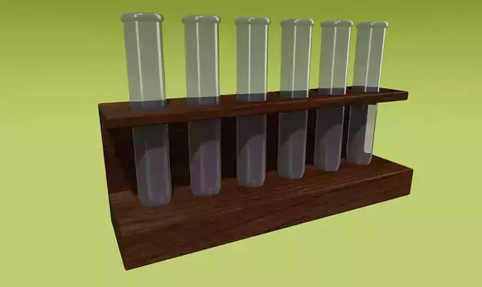 Dollhouse Miniature Test Tube set 3D print model