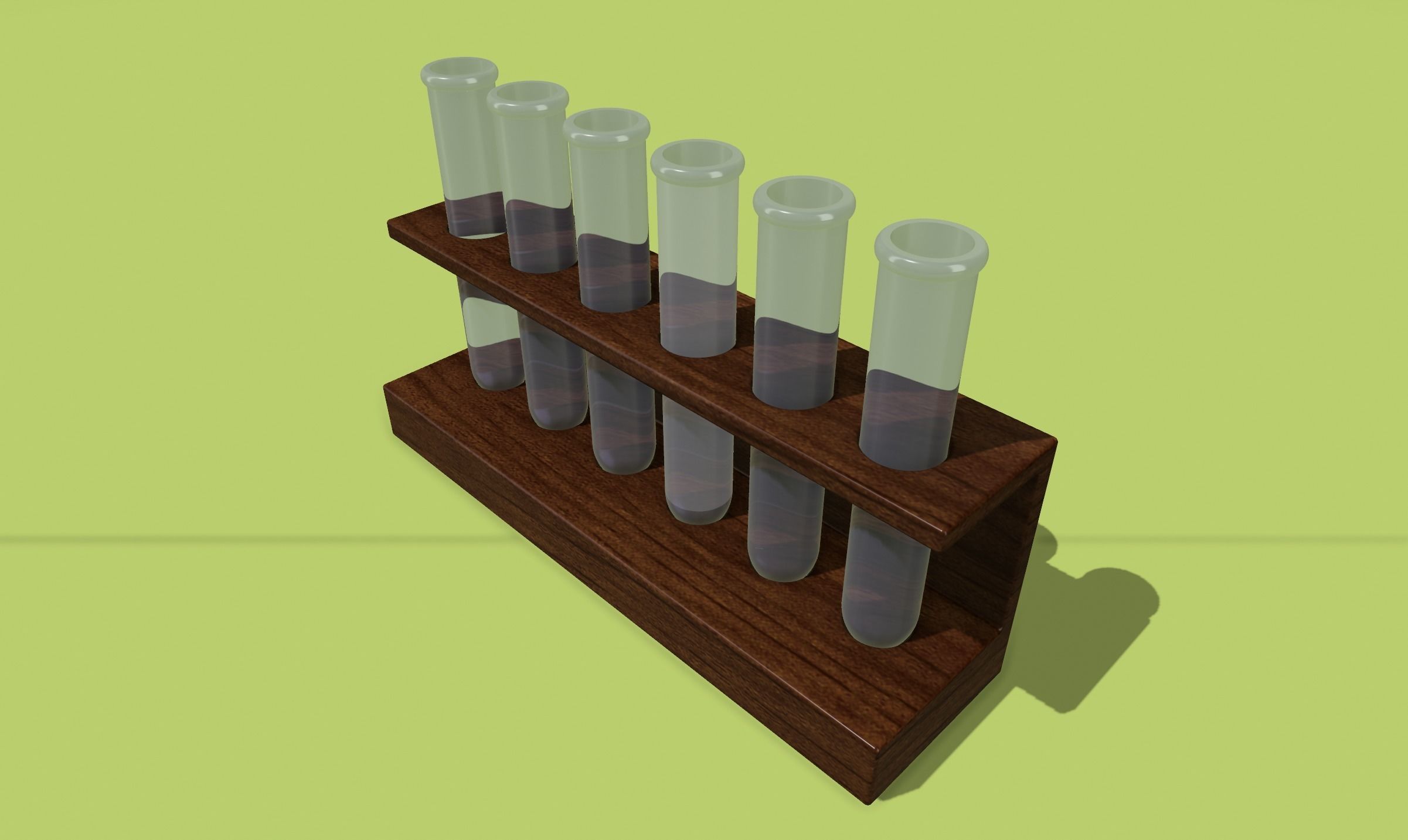 Dollhouse Miniature Test Tube set 3D print model_1