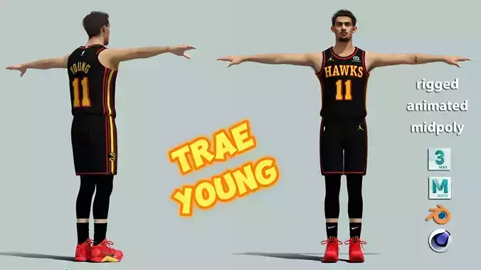 T-Pose Trae Young Atlanta Hawks NBA