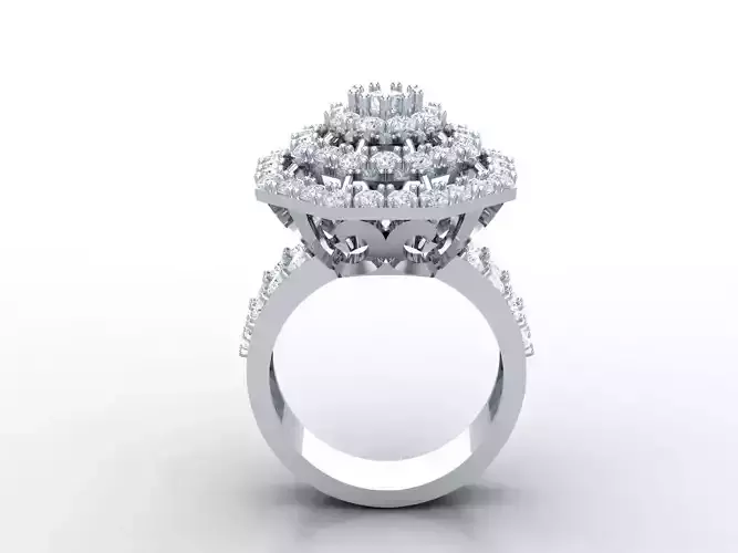 Women Wedding  Engagement Ring Silver Diamond Female 1WR273