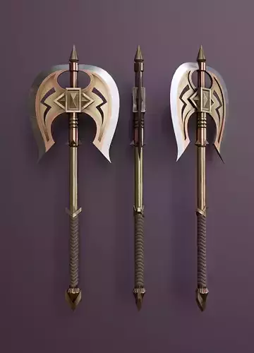 Fantasy style battle ax A2