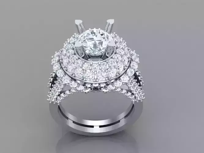 Women Wedding  Engagement Ring Silver Diamond Female 1WR258