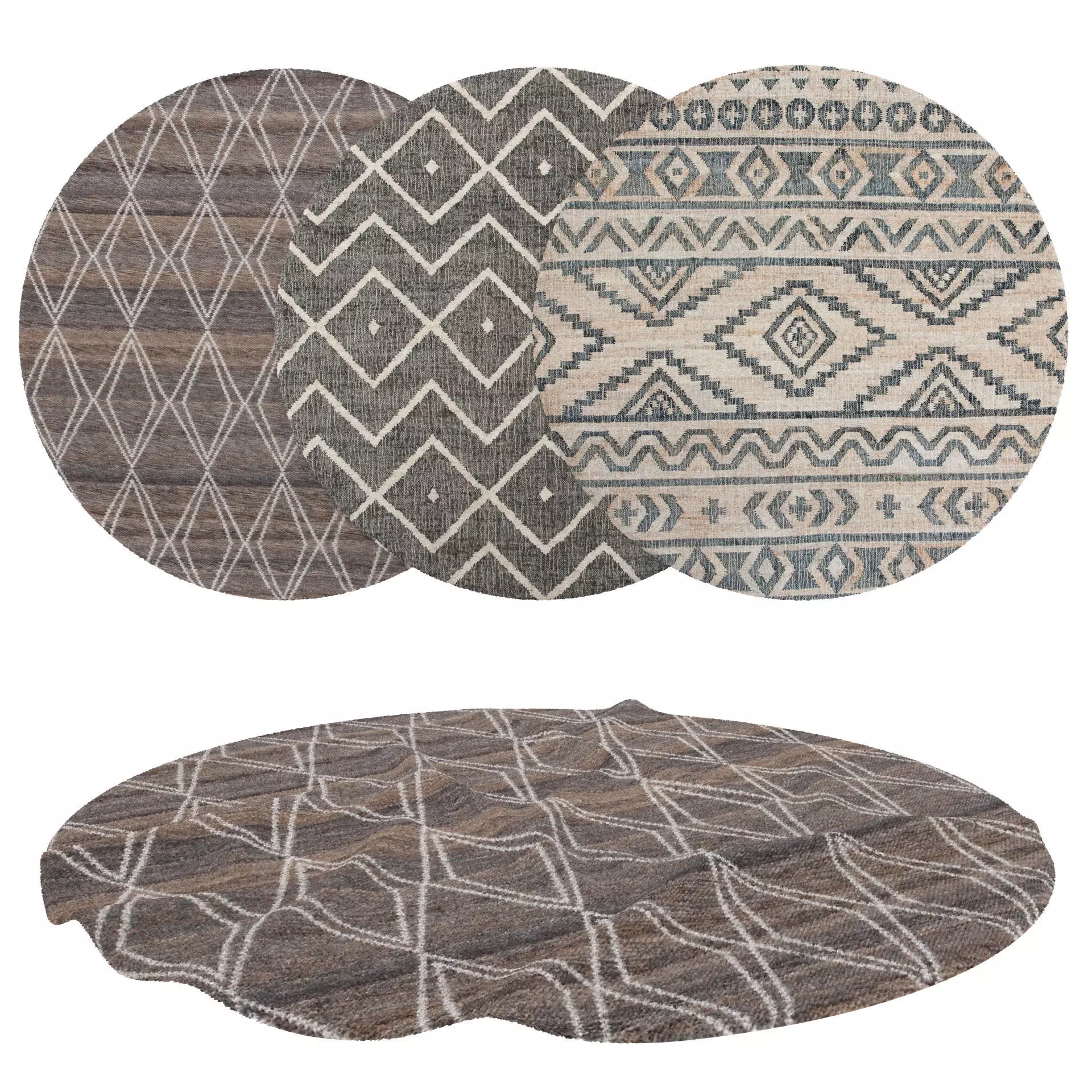 Rugs No 954 Low-poly 3D model_0