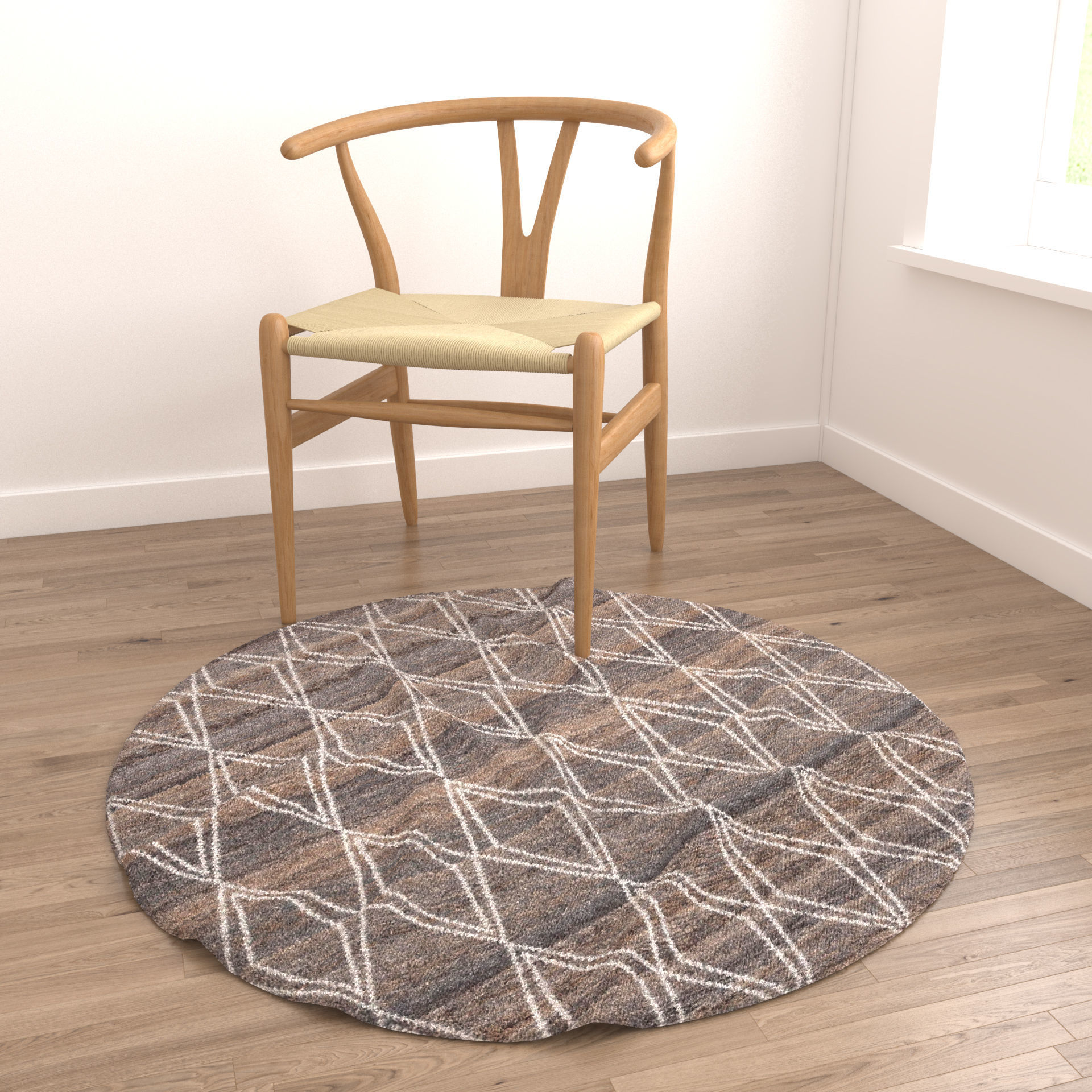 Rugs No 954 Low-poly 3D model_3