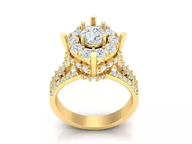 Women Wedding  Engagement Ring Silver Diamond Female 1WR236