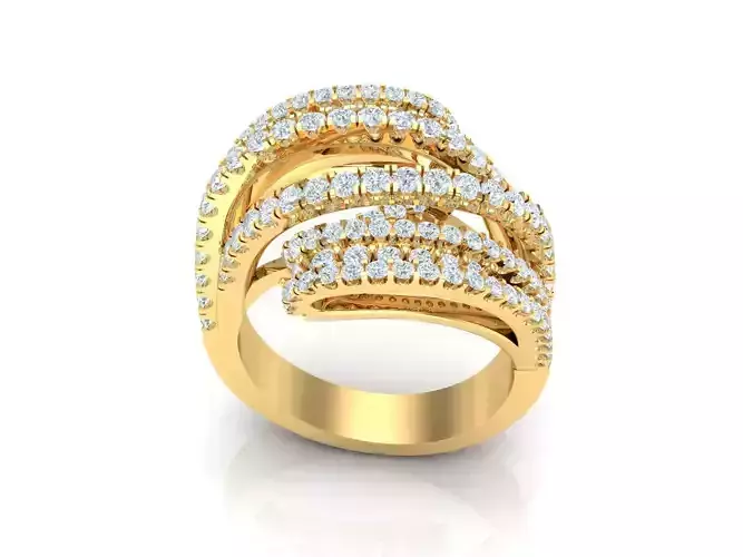 Women Wedding  Engagement Ring Silver Diamond Female 1WR234