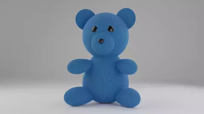 Handcrafted Teddy Bear Doll with Woolen Texture