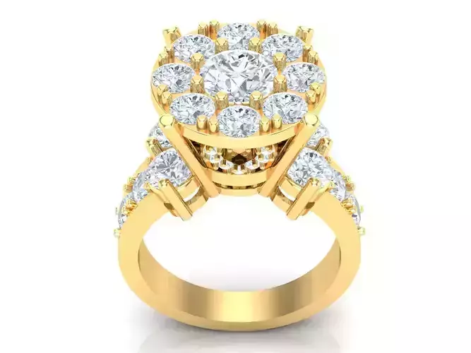 Women Wedding  Engagement Ring Silver Diamond Female 1WR233