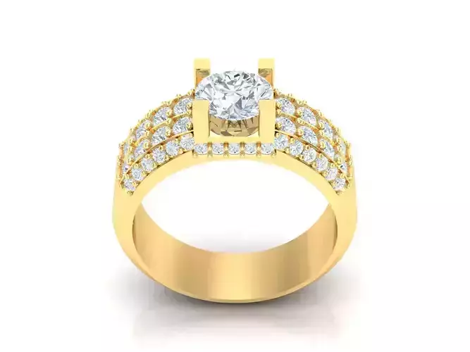 Women Wedding  Engagement Ring Silver Diamond Female 1WR230