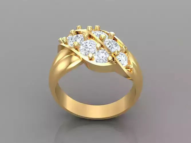 Women Wedding  Engagement Ring Silver Diamond Female 1WR229