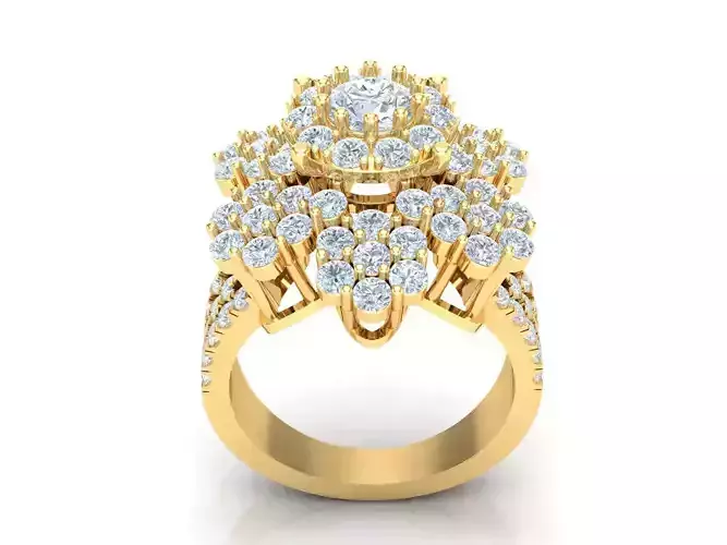 Women Wedding Engagement Ring Silver Diamond Female 1WR226