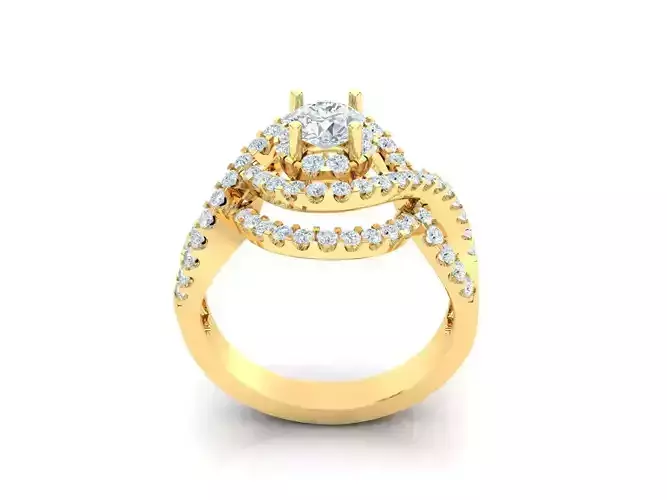 Women Wedding Engagement Ring Silver Diamond Female 1WR225