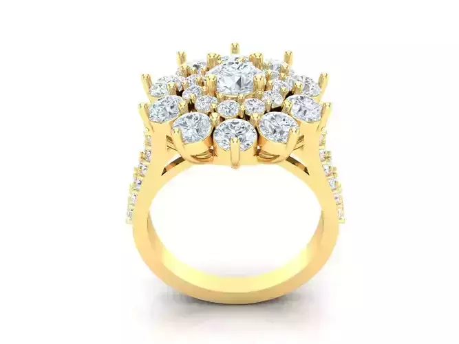 Women Wedding Engagement Ring Silver Diamond Female 1WR223