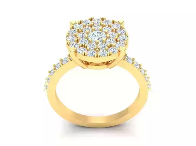 Women Wedding Engagement Ring Silver Diamond Female 1WR222