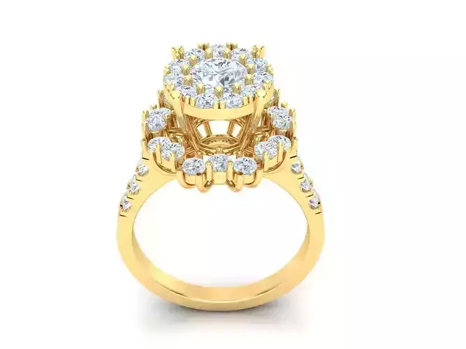 Women Wedding Engagement Ring Silver Diamond Female 1WR221