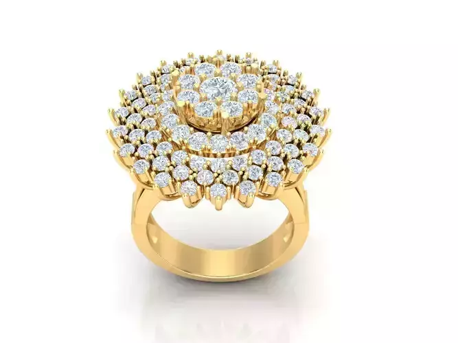 Women Wedding Engagement Ring Silver Diamond Female 1WR218