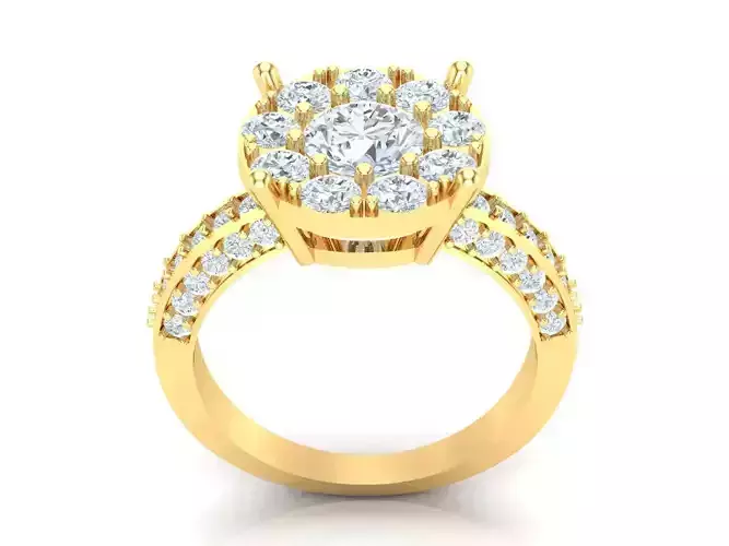 Women Wedding  Engagement Ring Silver Diamond Female 1WR216