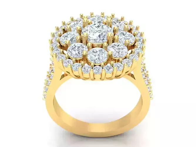 Women Wedding  Engagement Ring Silver Diamond Female 1WR214