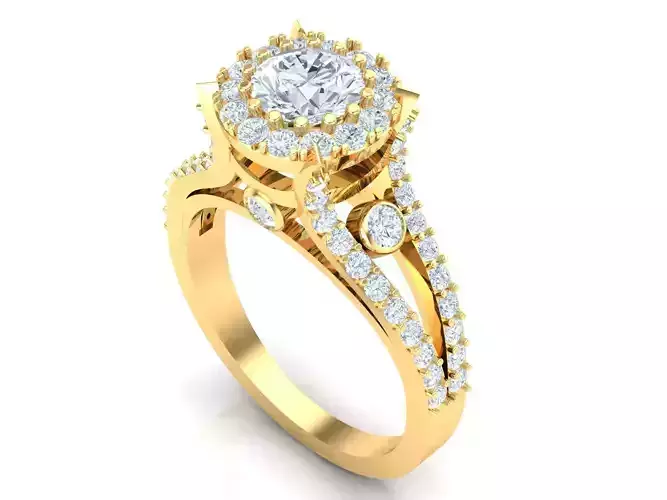 Women Wedding  Engagement Ring Silver Diamond Female 1WR212