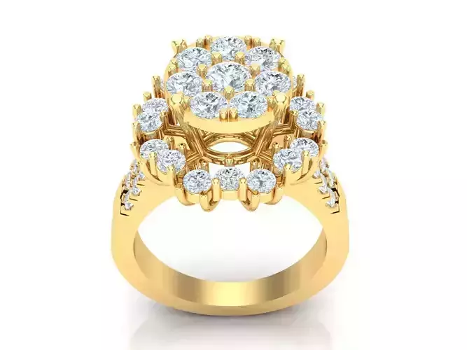 Women Wedding  Engagement Ring Silver Diamond Female 1WR211