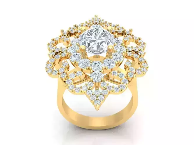 Women Wedding  Engagement Ring Silver Diamond Female 1WR208