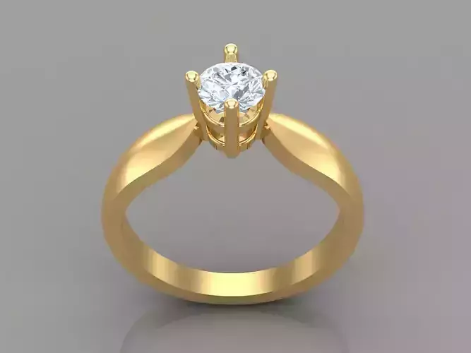 Premium Solitaire Diamond Engagement Ring For Women 1WR196