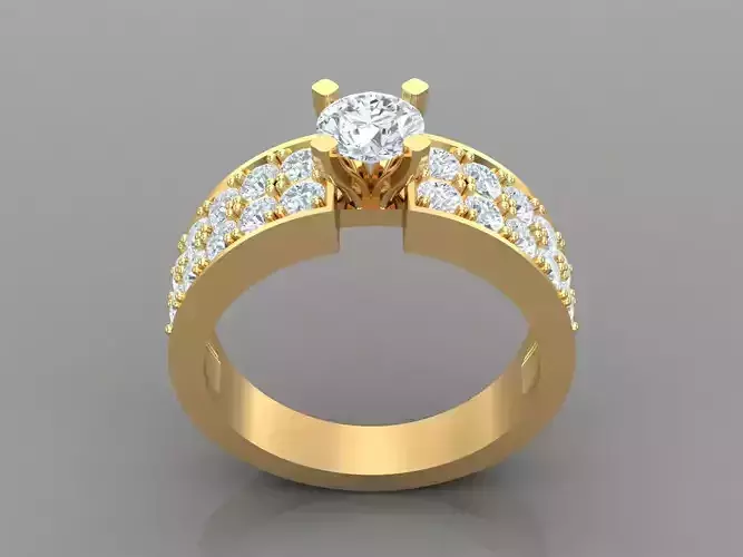 Premium Solitaire Diamond Engagement Ring For Women 1WR165