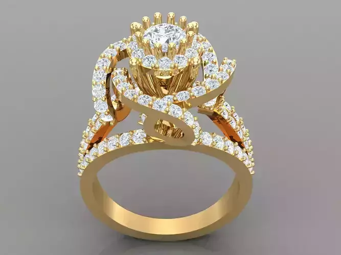 Premium Solitaire Diamond Engagement Ring For Women 1WR157