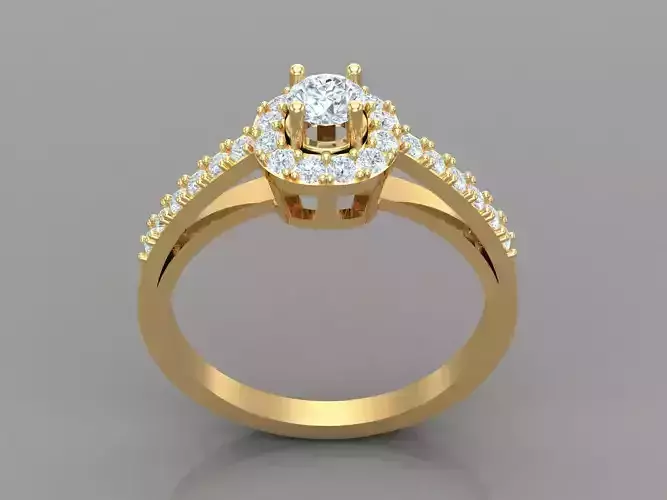 Premium Solitaire Diamond Engagement Ring For Women 1WR156