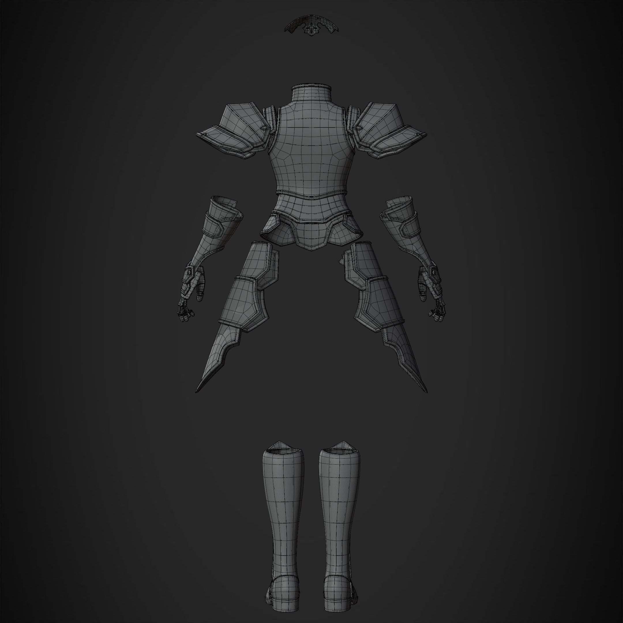 Sword Art Online Alice Integrity Armor for Cosplay 3D print model_16