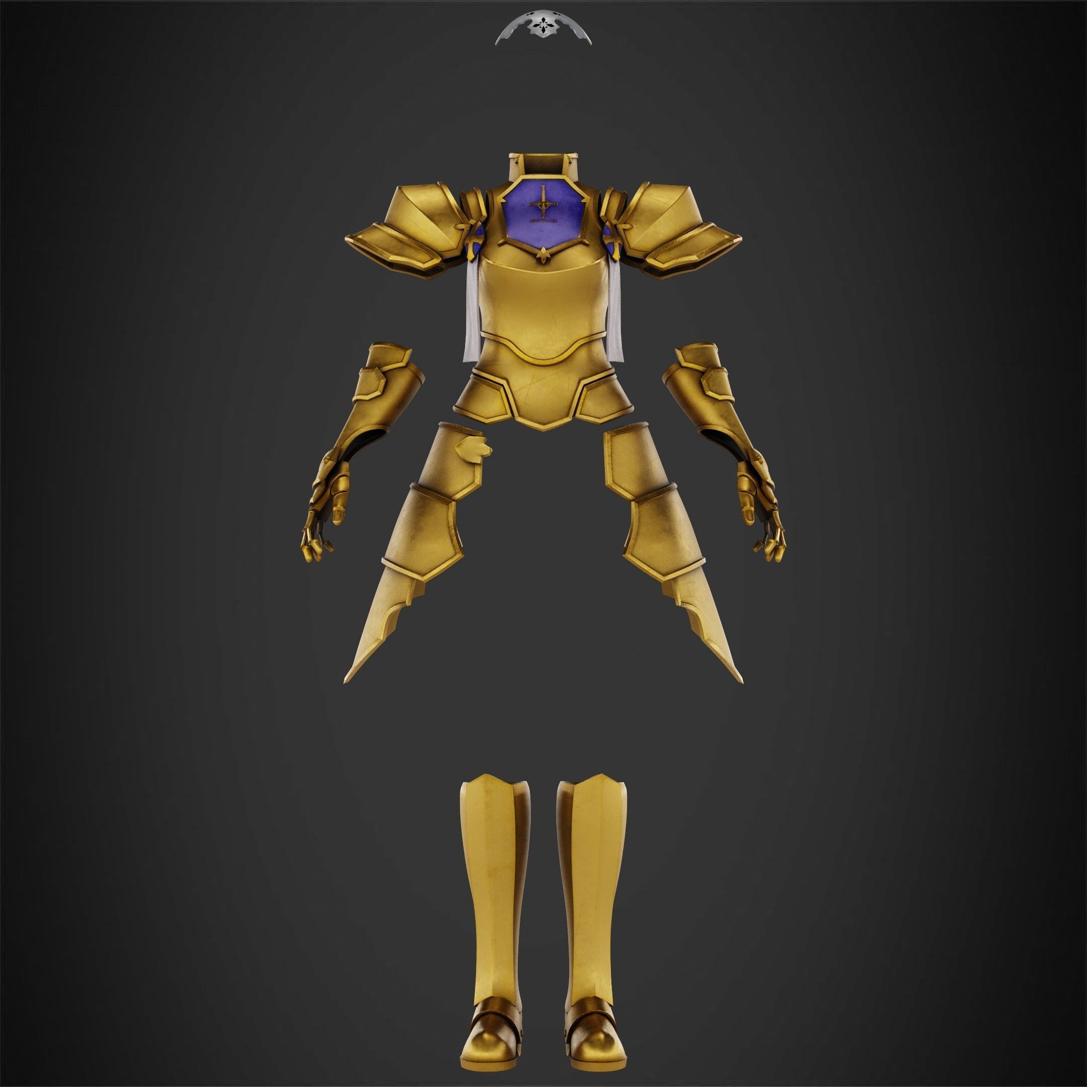 Sword Art Online Alice Integrity Armor for Cosplay 3D print model_2