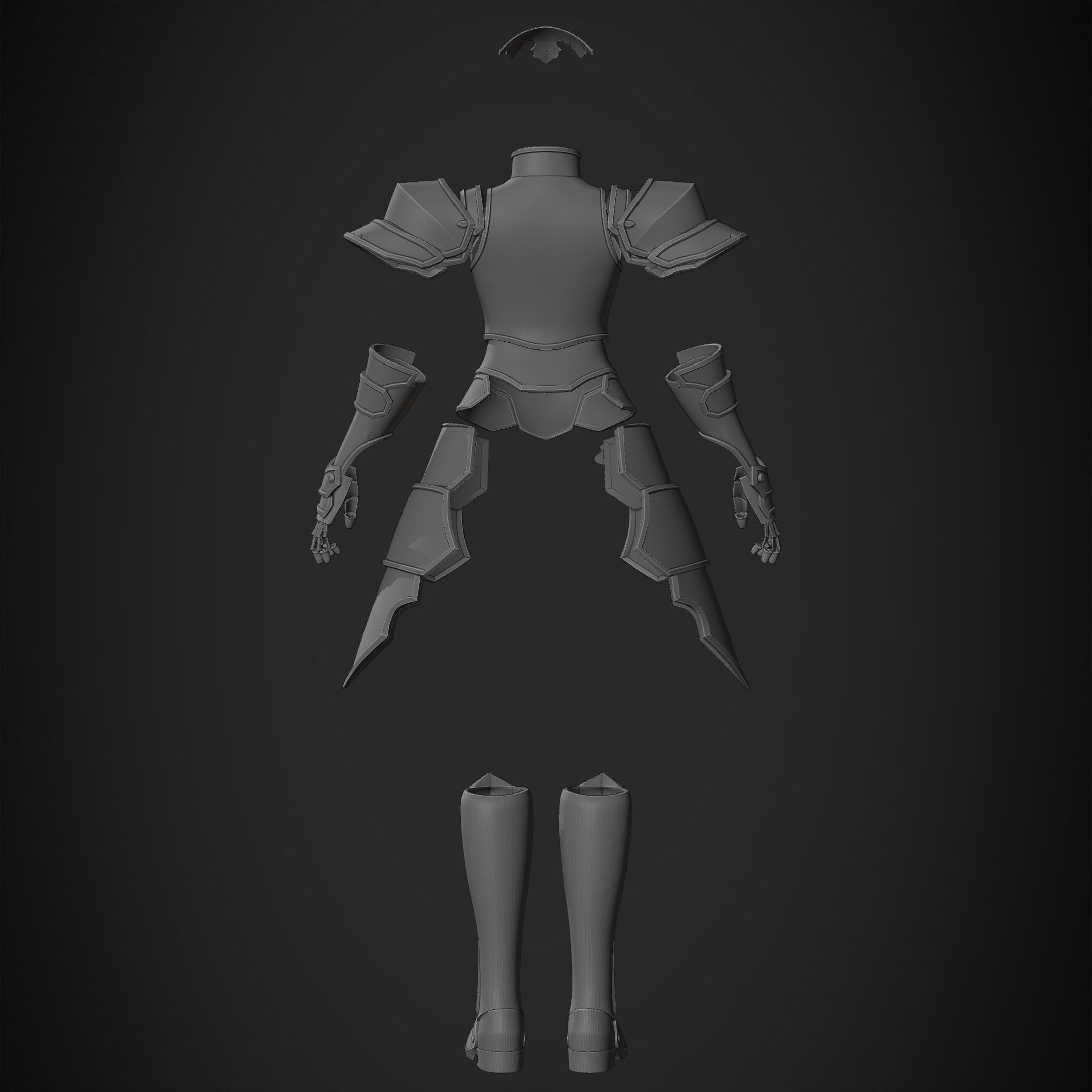 Sword Art Online Alice Integrity Armor for Cosplay 3D print model_17