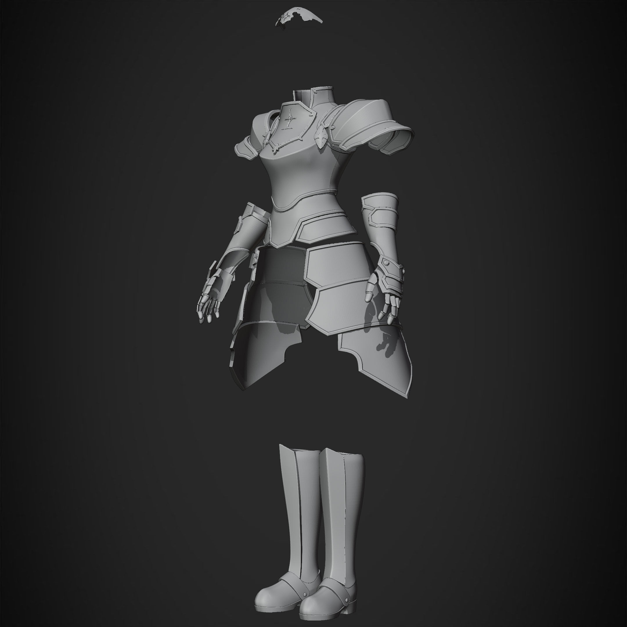 Sword Art Online Alice Integrity Armor for Cosplay 3D print model_13