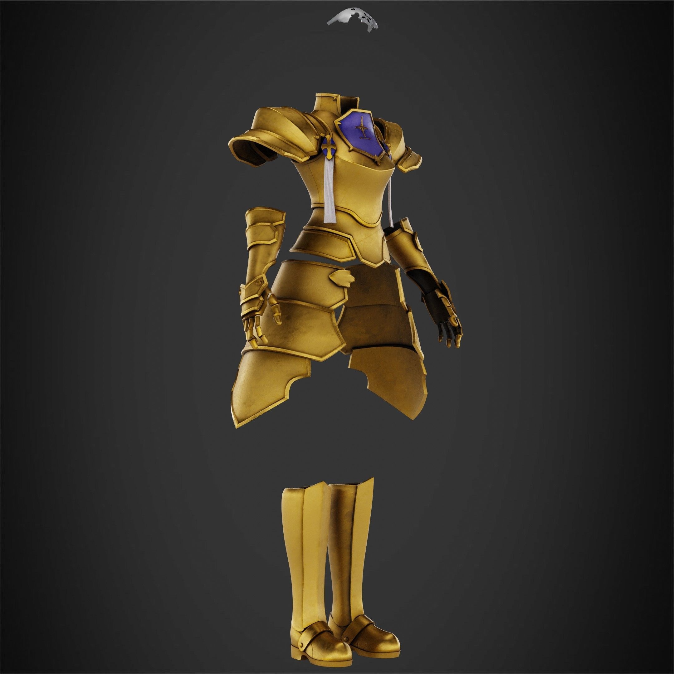 Sword Art Online Alice Integrity Armor for Cosplay 3D print model_9