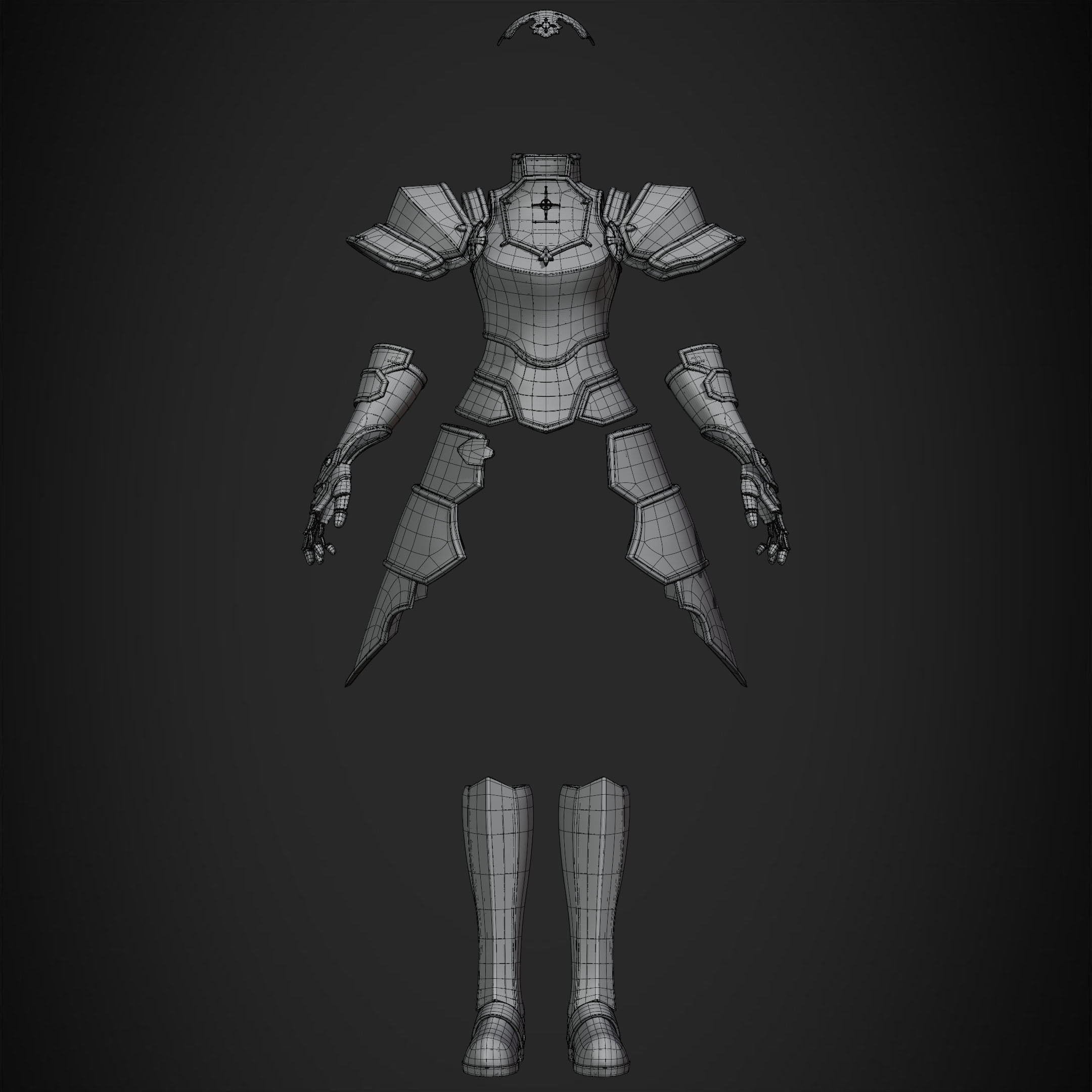 Sword Art Online Alice Integrity Armor for Cosplay 3D print model_10