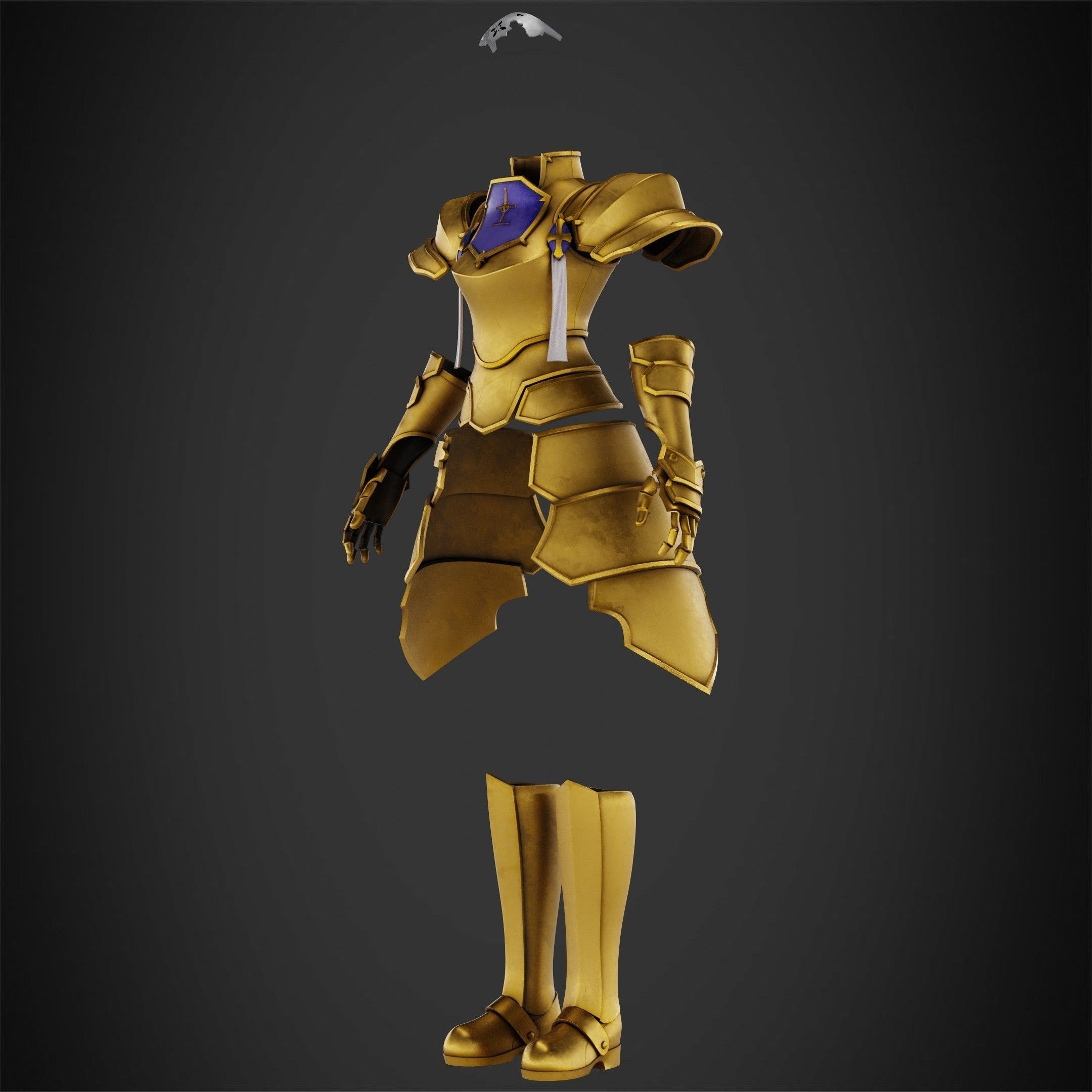 Sword Art Online Alice Integrity Armor for Cosplay 3D print model_3