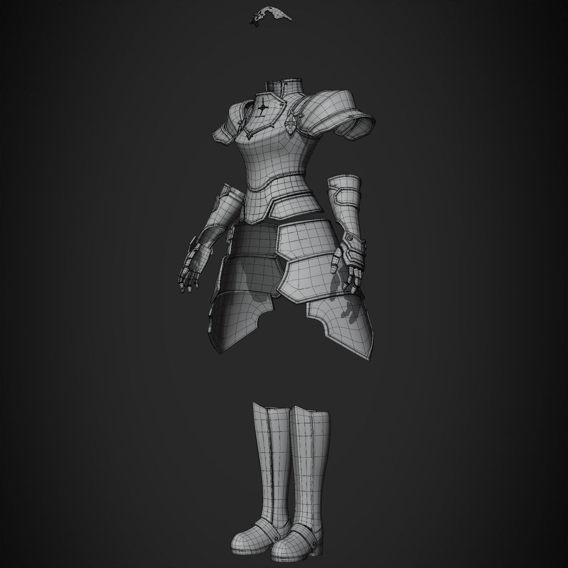 Sword Art Online Alice Integrity Armor for Cosplay 3D print model_12