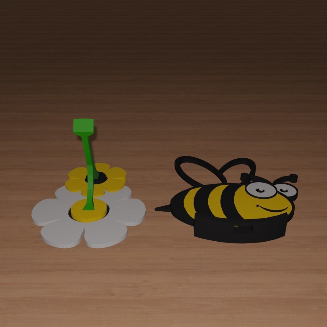 Bumble Bee Phone Stand 3D print model_5