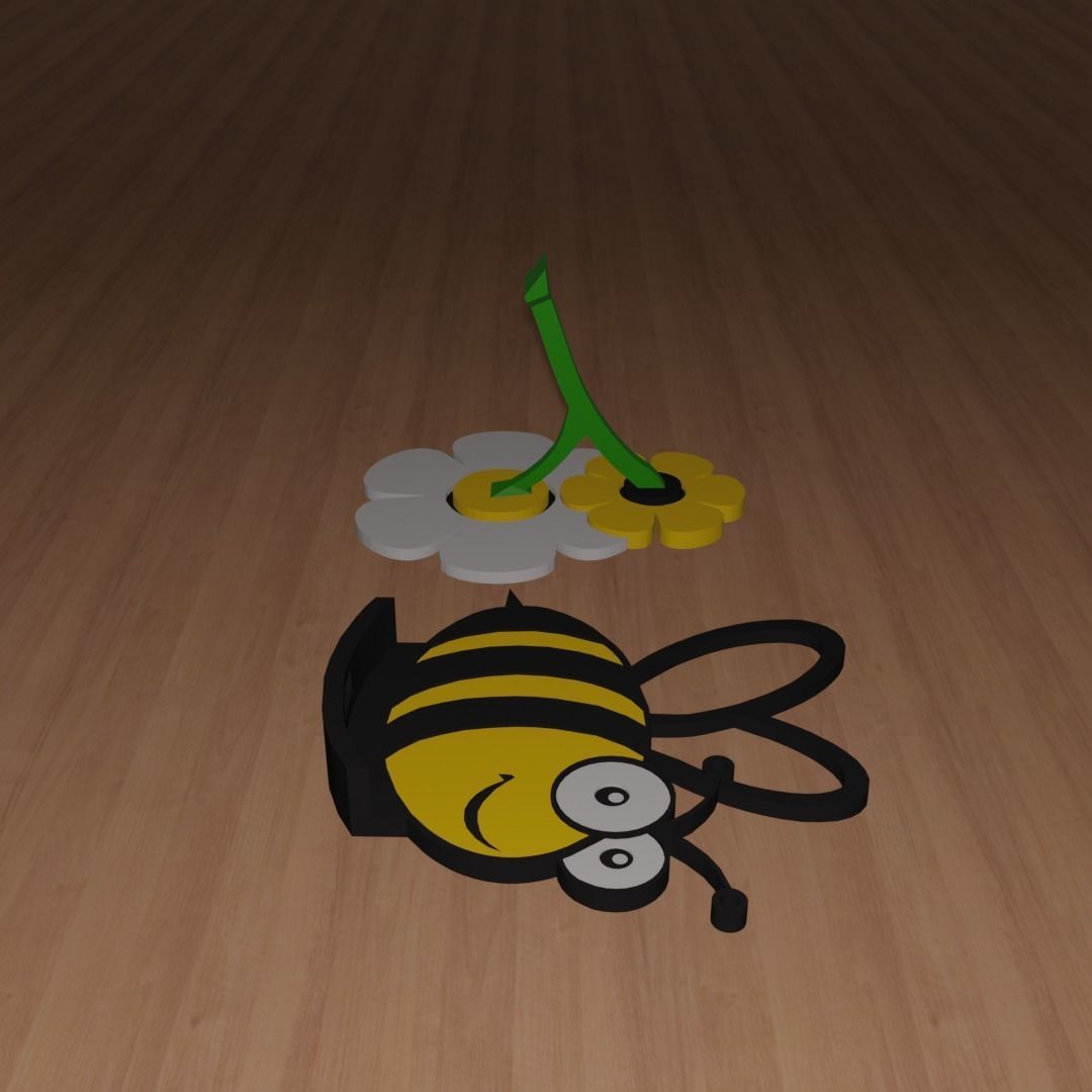 Bumble Bee Phone Stand 3D print model_7