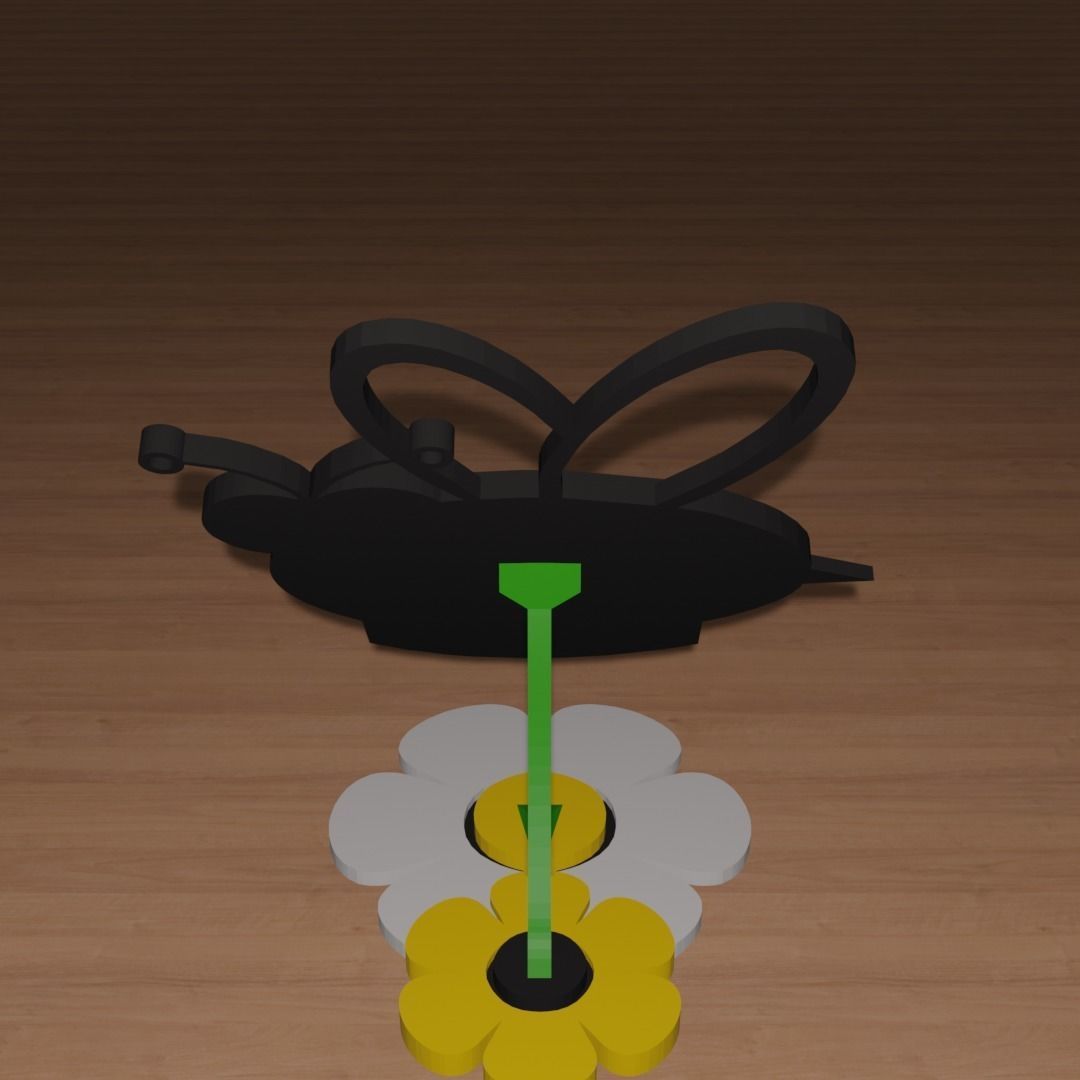 Bumble Bee Phone Stand 3D print model_4